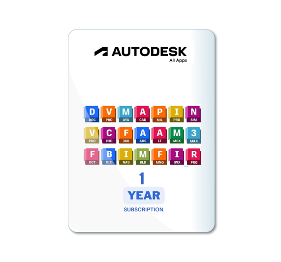 Suscripción Autodesk ALL APPS & Extensions 2027 (1 Año, 1 pc) - Windows / Mac