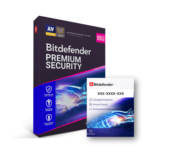 Antivirus Bitdefender Premium Security - Estandar (1 año, 5 pc) - Licencia BIND