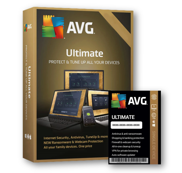 2 licencias de Antivirus AVG Ultimate (2 años, 1 pc) - Licencia de volumen